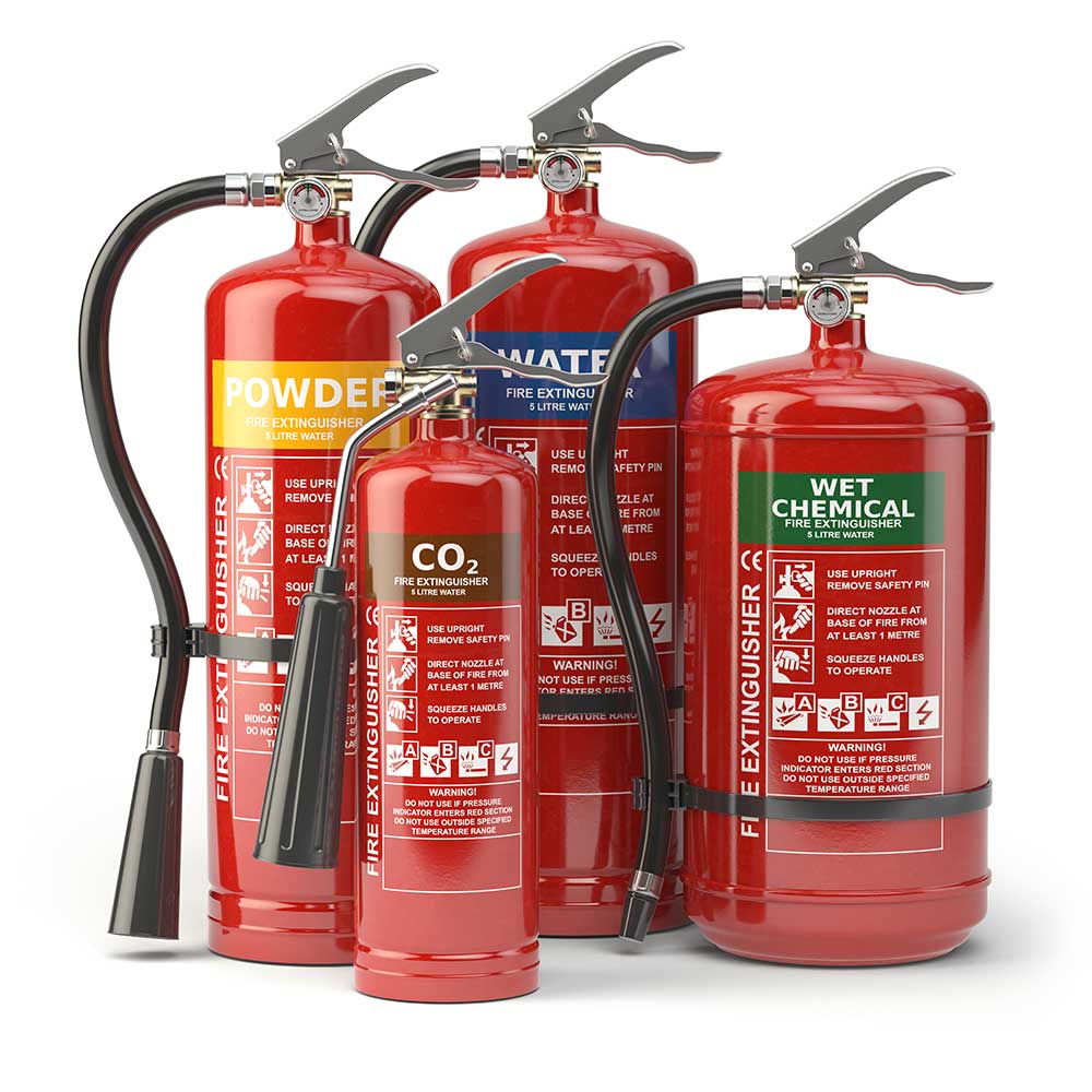 Chemical Labels for fire extinguishers